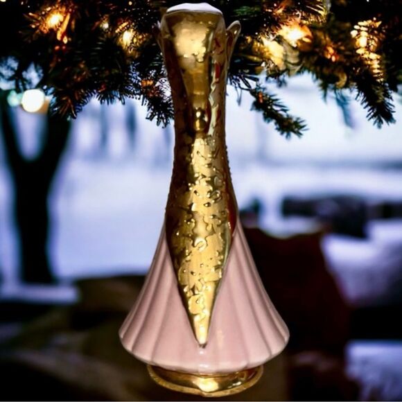 Savoy China Weeping Gold Vase 50s/60s Vintage Mid Century 🎉 HOST PICK 🎉 - Picture 4 of 16